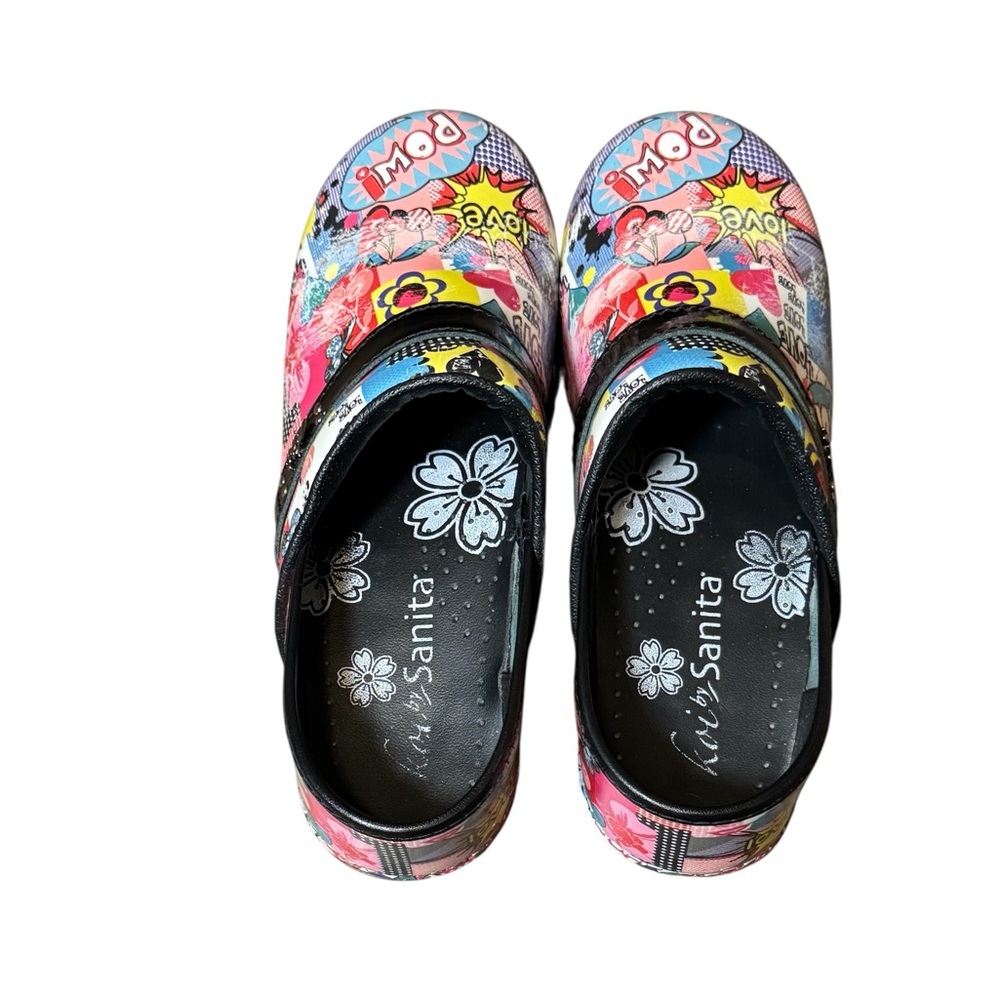 Sanita Women’s Multicolor Graphic Clogs Size 37 Colorful - Picture 4 of 10